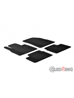 Original Gledring Passform Fußmatten Gummimatten 4 Tlg.+Fixing - Nissan Micra 2011-> 6.2017